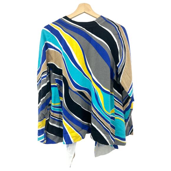 Lane Bryant (14/16) Womens Blue Gray Knit Cardigan - Picture 2 of 8